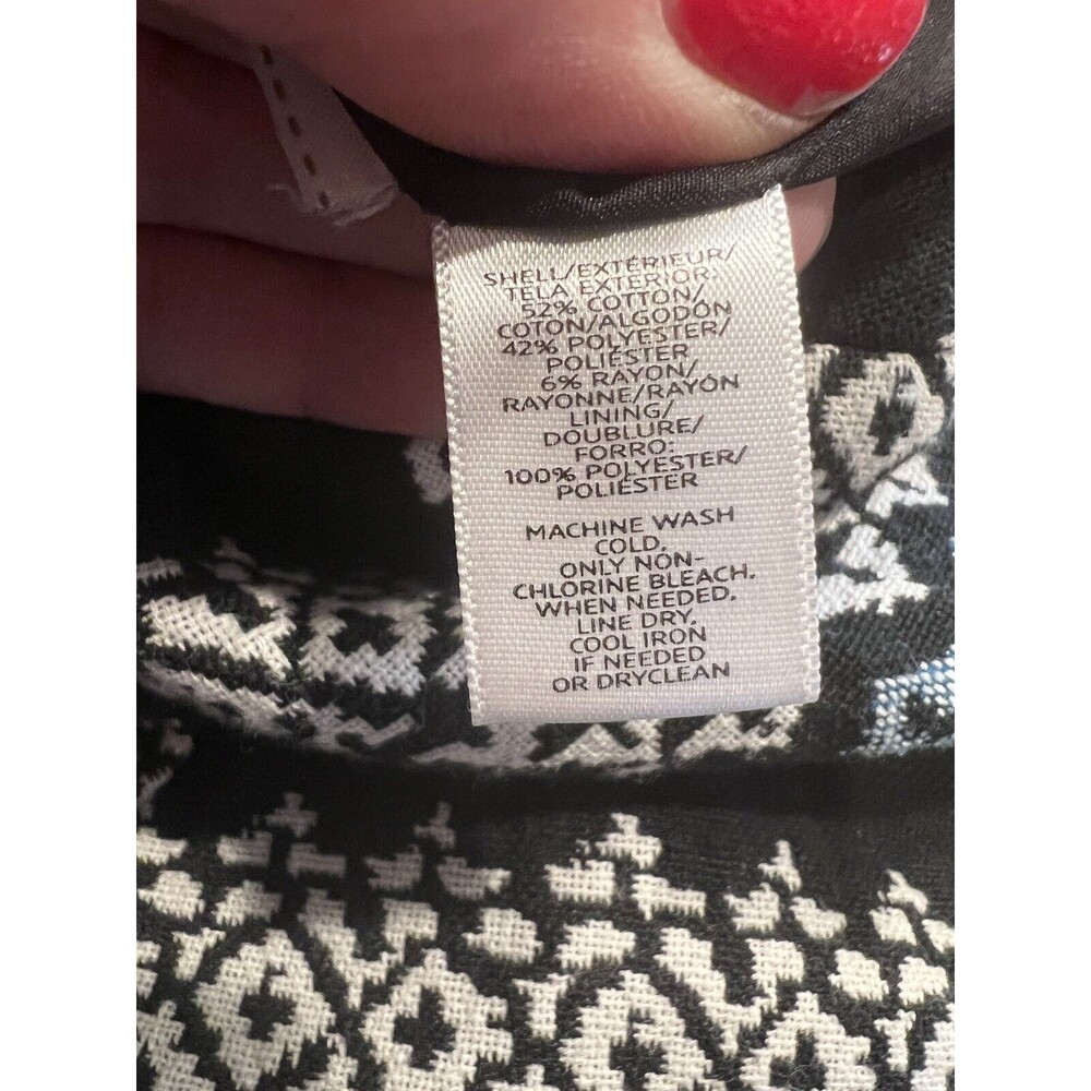 Ann Taylor LOFT womens pencil skirt sz 4 southwest tweed career faux wrap mini - Picture 7 of 9
